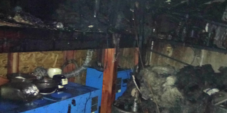 В Березнеговатом сгорел бар. Магазин успели спасти