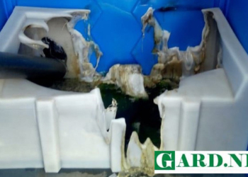 Вандалы сожгли в Южноукраинске биотуалеты, установленные ко Дню Независимости