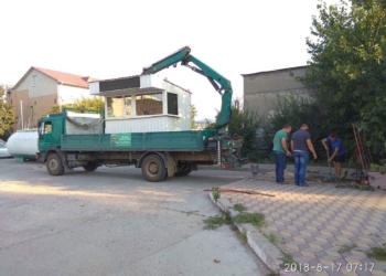 В Николаеве городские власти демонтировали незаконную газозаправочную станцию на Кузнецкой