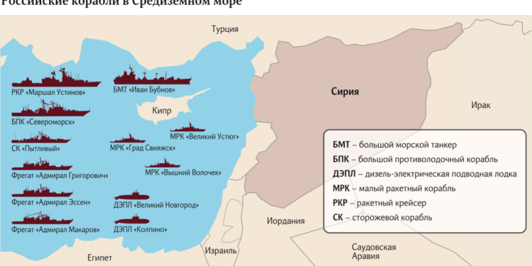 Опять?! РФ направила к берегам Сирии боевые корабли и подводные лодки