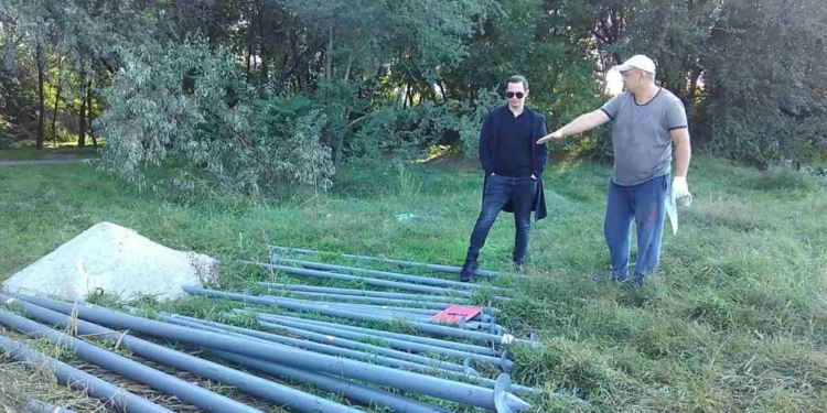 В парке «Победы» устанавливают смотровую площадку с выходом на Ингул