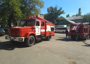 В Николаеве горело производственное предприятие
