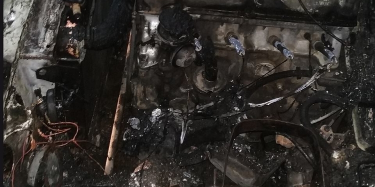 Ночью в Новом Буге вспыхнула «копейка»