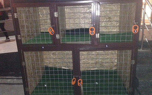 В Киеве супермаркет предлагает покупателям с собаками оставлять питомцев в “камере хранения”