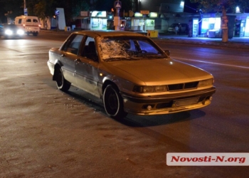 В микрорайоне Северный водитель Mitsubishi сбил пешехода, перебегавшего улицу на «красный»