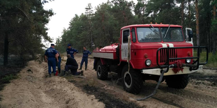 Масштабный пожар на Кинбурнской косе. Спасателям помогали местные добровольцы
