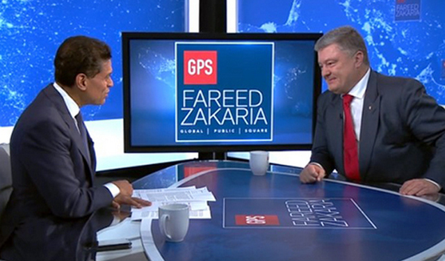 Порошенко в интервью CNN поблагодарил Путина