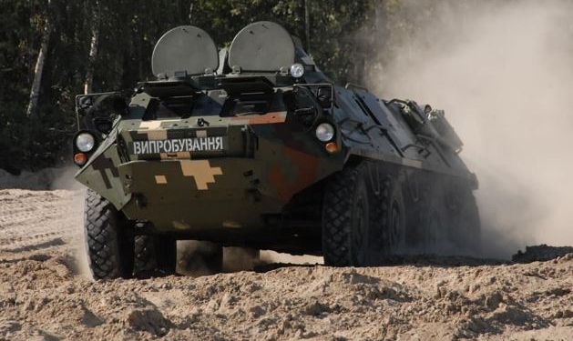 На испытания вышла новая украинская БТР с боевым модулем, который изготовлен в Николаеве