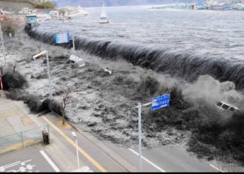 Опубликовано видео мощного цунами в Индонезии