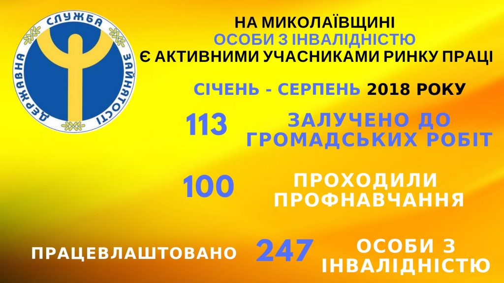 Николаевский центр занятости трудоустроил 247 людей с ограниченными возможностями 2