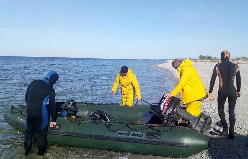 Благодаря помощи подводных аппаратов НУК николаевские взрывотехники собрали за сезон в водах Кинбурна больше 120 мин и снарядов 7