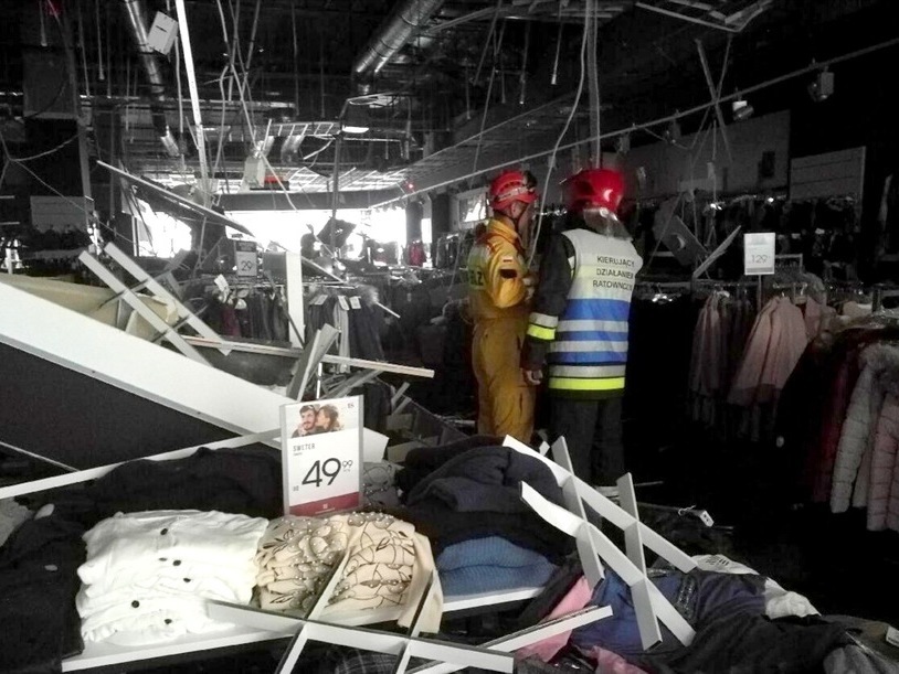 В польском торговом центре обвалился потолок – семеро людей пострадали 3