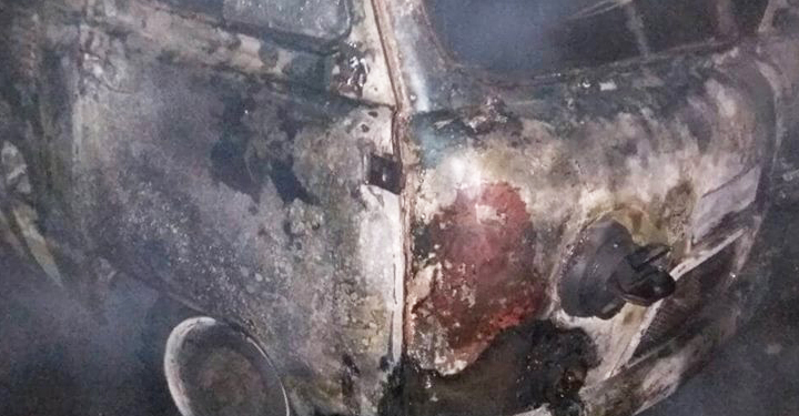 На Николаевщине ночью сгорел автомобиль