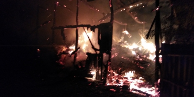 На Николаевщине на площади 90 кв.м сгорело тюкованное сено