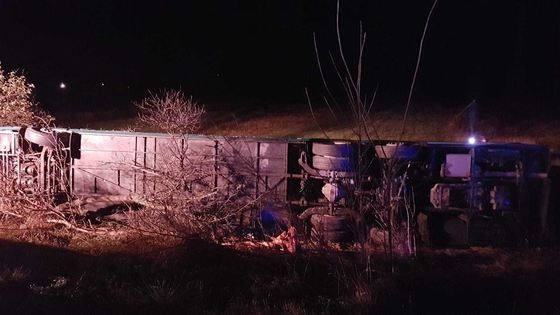 В Румынии опрокинулся автобус, пострадали 72 человека