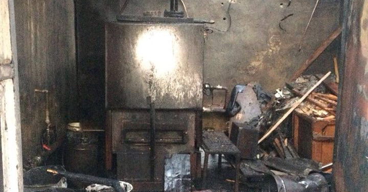 Нарушение правил безопасности привело к пожару котельной в Заводском районе