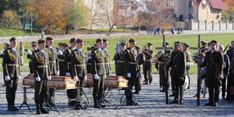 Во Львове перезахоронили останки воинов УПА