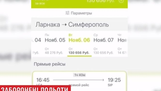 СМИ обнаружили прямые рейсы из Кипра в оккупированный РФ Симферополь