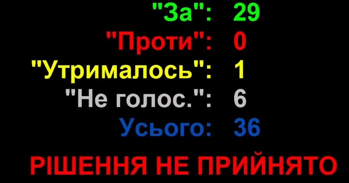 Николаевский облсовет с первого раза провалил голосование по статусу Национального для муздрама