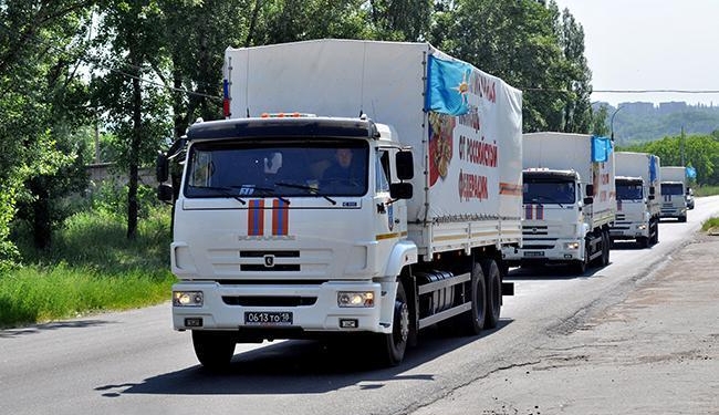 На Донбассе обнаружили “гумконвой” РФ с военными машинами