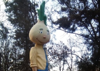 На Луганщине памятник Ленину заменили на памятник Чиполлино