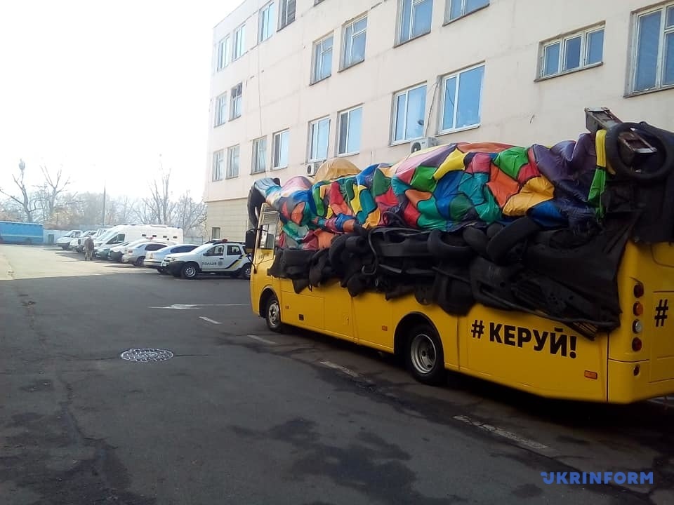 "Автобус-призрак" на дорогах Украины оказался частью акции патрульных 5
