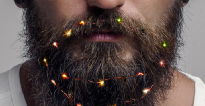 Рождество, которое всегда с тобой – в Британии начали продавать гирлянды для бороды