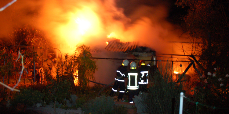 В Николаеве сгорел дачный домик
