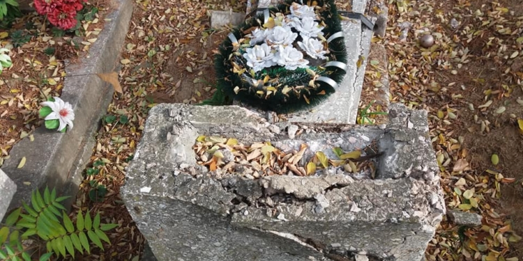 Николаевец предупредил о вандалах, которые ради металла разрушают памятники на Мешковском кладбище