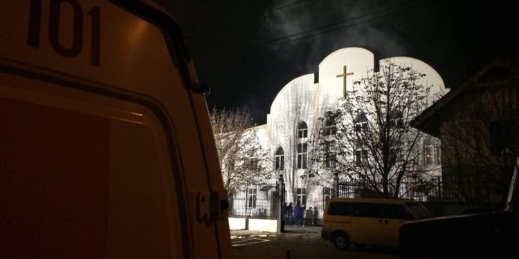В Николаеве горел молельный дом баптистов
