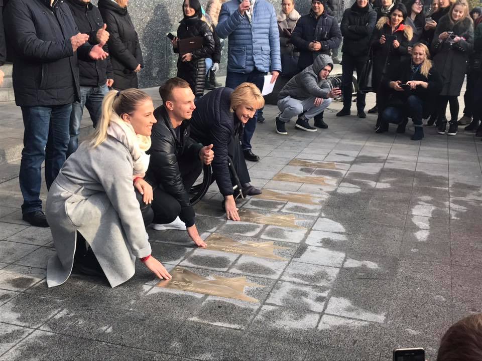 В центре Киева появились именные звезды николаевских олимпийцев Харлан и Абраменко 1