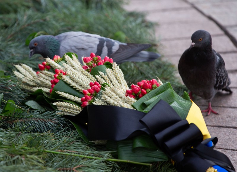 Украина чтит память жертв голодоморов. Порошенко с женой возложили колоски к Памятному знаку 7