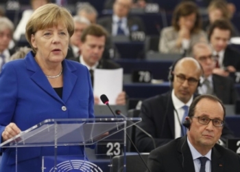 Меркель в Европарламенте: «Я очень хочу, чтобы Украина оставалась транзитной страной»