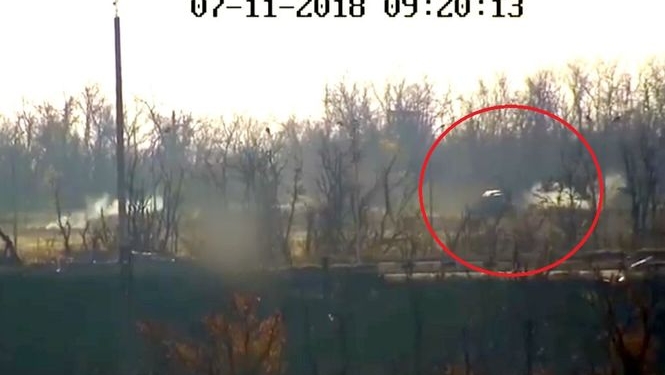 КамАЗ оккупантов попал под обстрел Объединенных сил