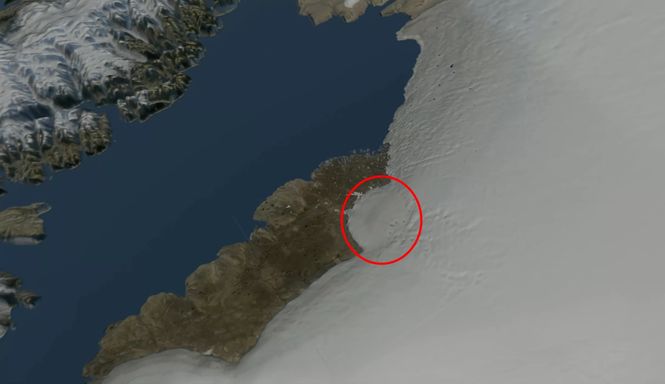 В Гренландии обнаружили кратер от падения гигантского метеорита 1