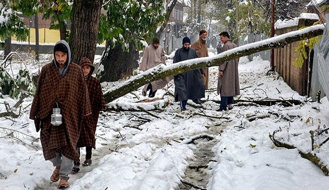В Индии выпал снег впервые за 10 лет