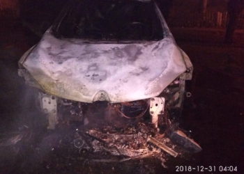 Для кого-то последний день уходящего года стал безрадостным: в Николаеве сожгли «Рено» (ОБНОВЛЕНО)