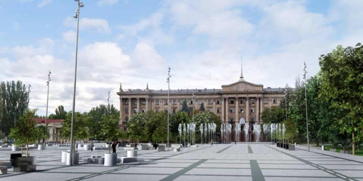 Сенкевич уже сомневается, что реконструкцию пл. Соборной удастся завершить к следующему Дню города