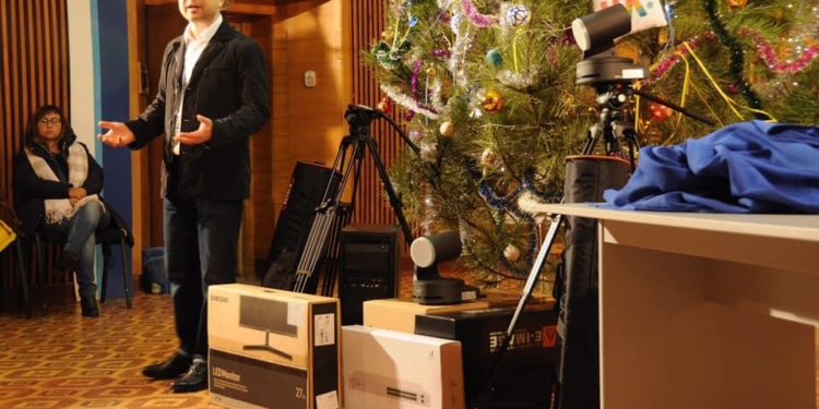 Николаевскому филиалу Общественного телевидения киевское начальство привезло комплект оборудования