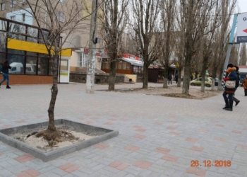 Завершено благоустройство перекрестка пр. Богоявленского и ул. Океановской в Корабельном районе