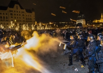 В Будапеште протесты против изменений в трудовом кодексе – полиция применила газ