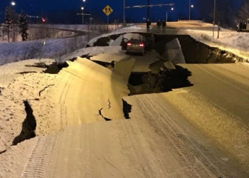 На Аляске произошло сильное землетрясение