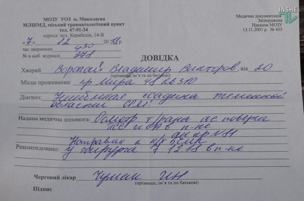 По нужде. В Николаеве полицейские жестоко избили молодых людей за административное правонарушение 5