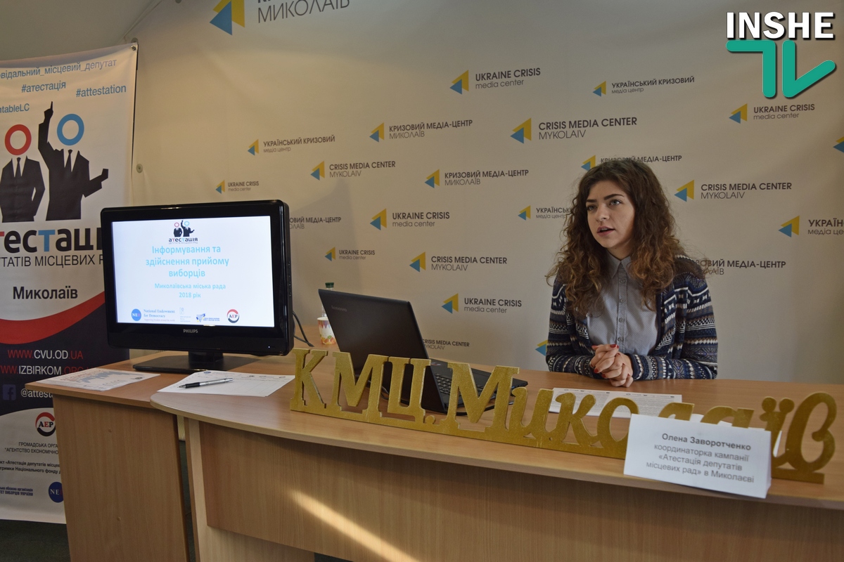 «Аттестация депутатов горсовета Николаева» выявила недостоверные данные о приеме граждан и отсутствие контактной информации