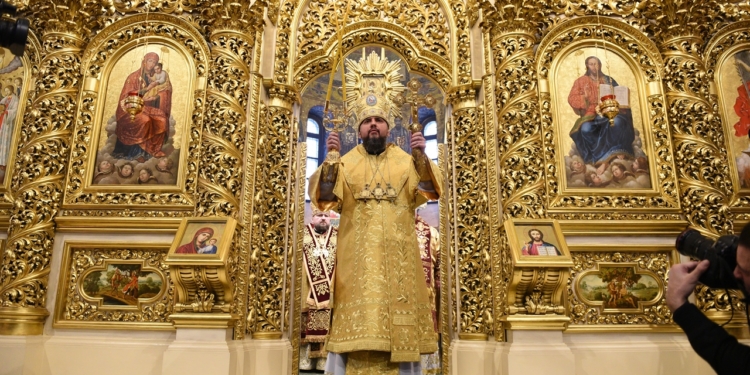 Показали первую службу Епифания как главы новой Православной Церкви Украины