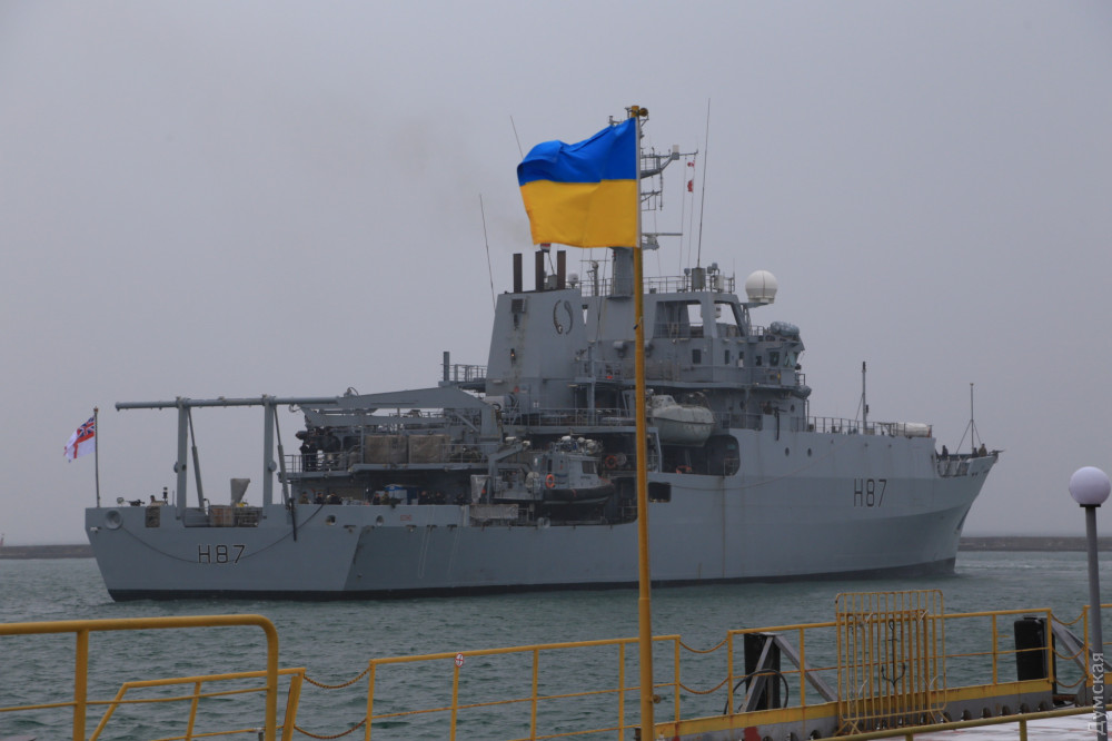 Британский корабль НАТО пришвартовался в Одессе 1