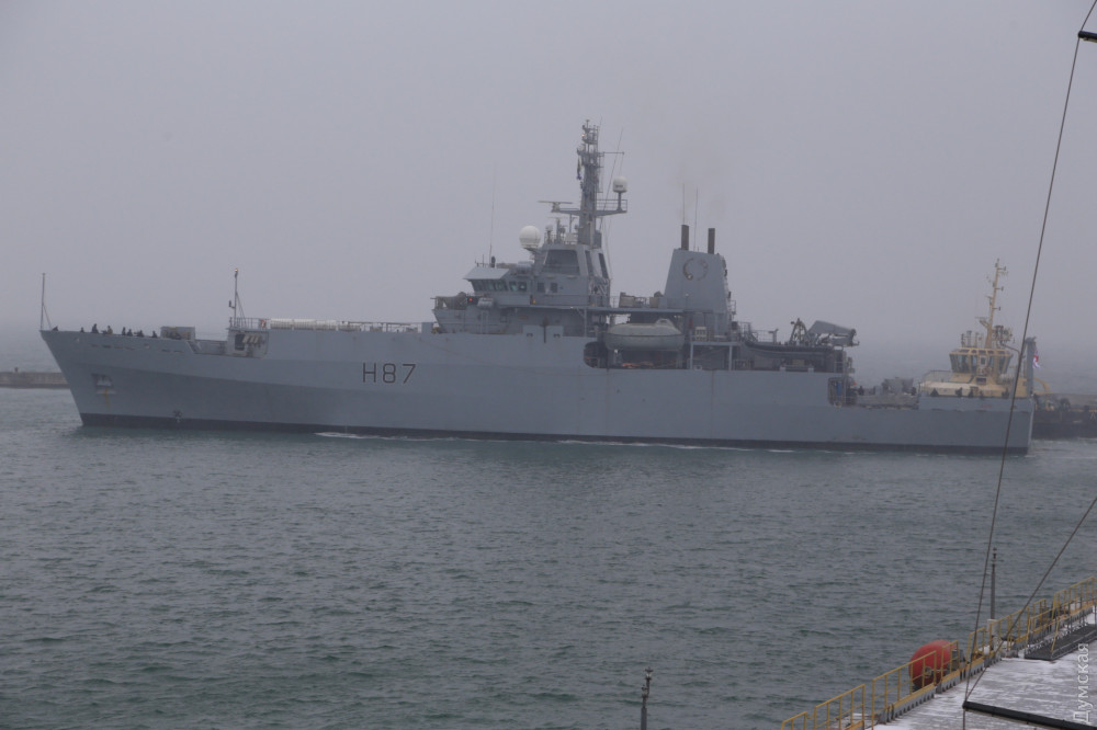 Британский корабль НАТО пришвартовался в Одессе 3