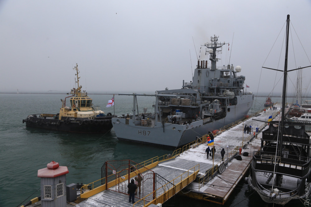 Британский корабль НАТО пришвартовался в Одессе 5
