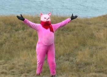 Новый год – новый образ. Директор Одесского зоопарка снялся в клипе в образе свиньи