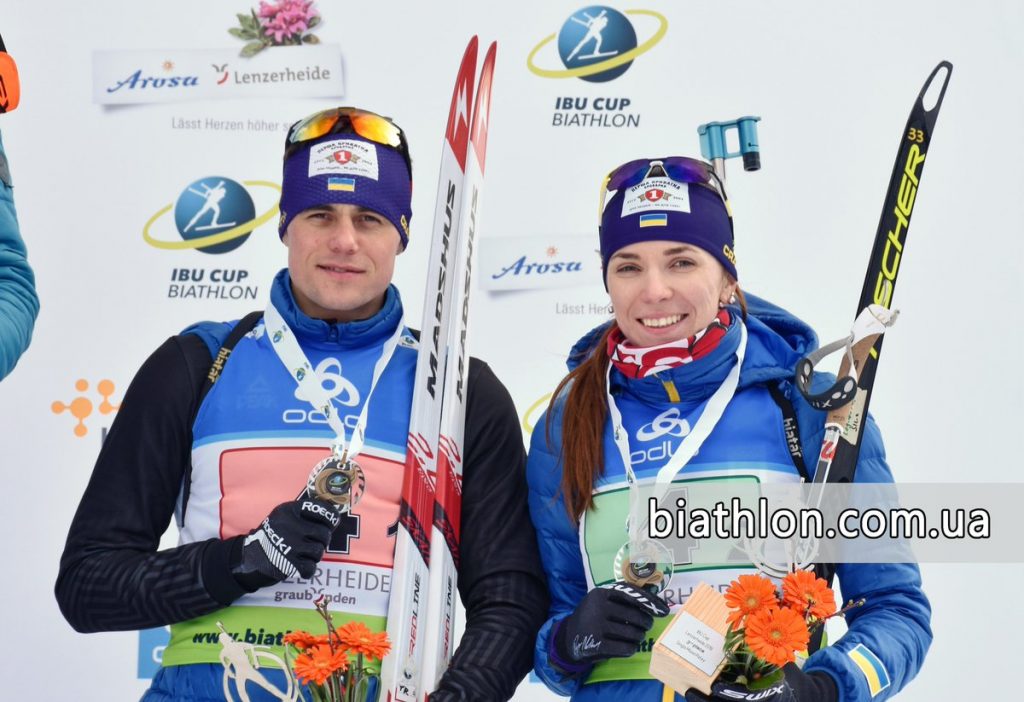 Украинские биатлонисты завоевали «бронзу» на соревнованиях в Швейцарии 1